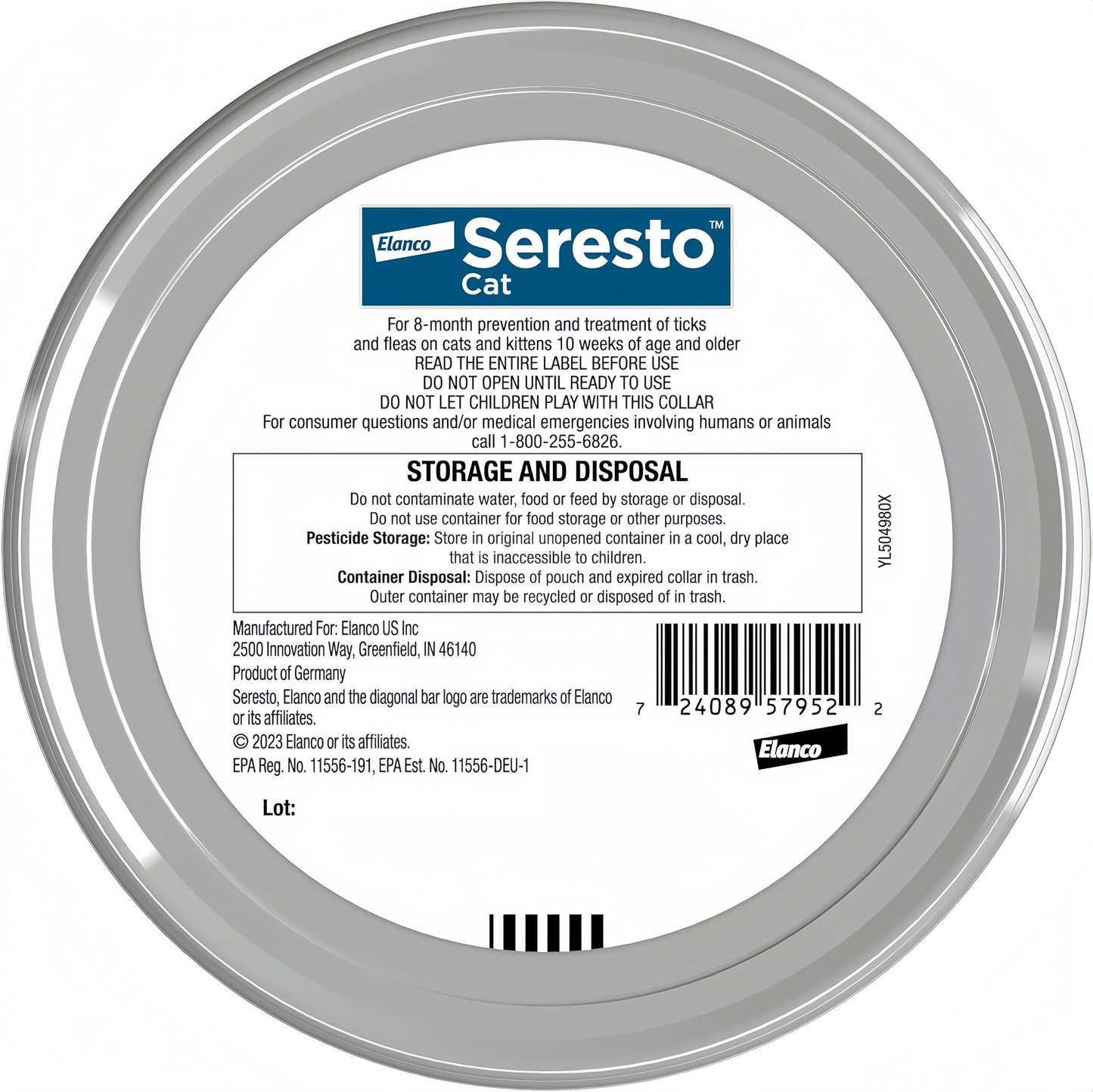 Elanco Seresto  Flea and Tick Collar for Cats