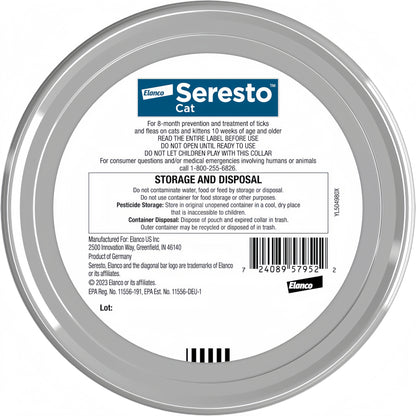 Elanco Seresto  Flea and Tick Collar for Cats